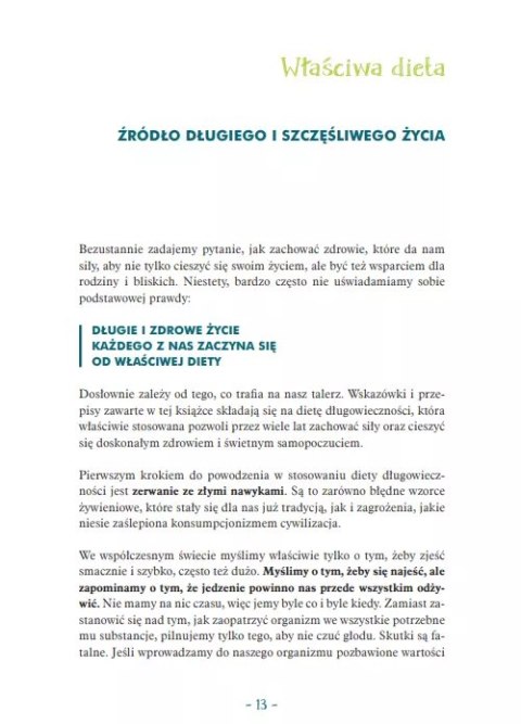 Dieta długowieczności