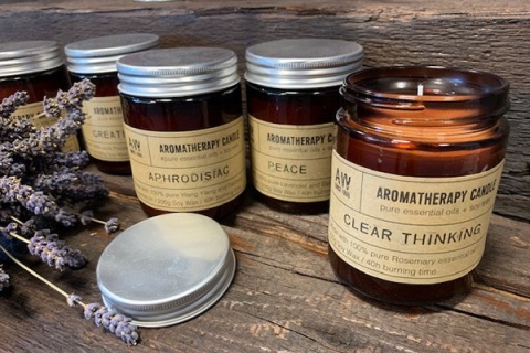 Aromaterapeutyczna Świeczka Sojowa 200 g - Pozytywne Wibracje