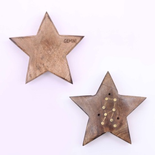 Bliźnięta-Grawerowana Podstawka ze Znakiem Zodiaku - Gwiazda