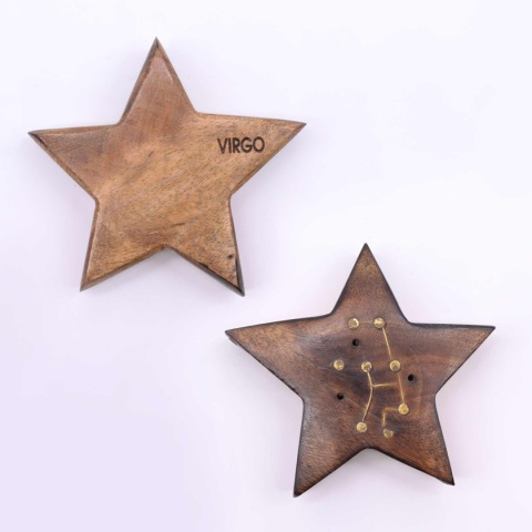 Panna - podstawka na kadzidełka z grawerem znaku zodiaku