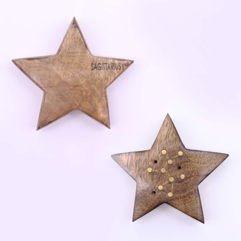 Strzelec - Grawerowana Podstawka ze Znakiem Zodiaku - Gwiazda