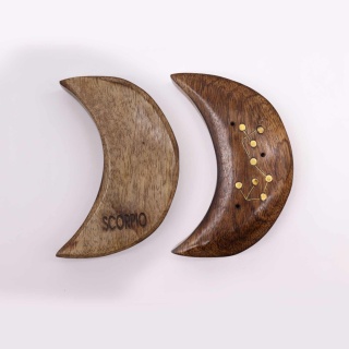 Skorpion - Grawerowana Podstawka ze Znakiem Zodiaku - Księżyc