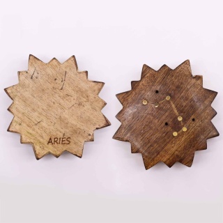 Baran - Grawerowana Podstawka ze Znakiem Zodiaku - Słońce