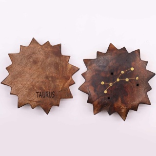 Byk - Grawerowana Podstawka ze Znakiem Zodiaku - Słońce