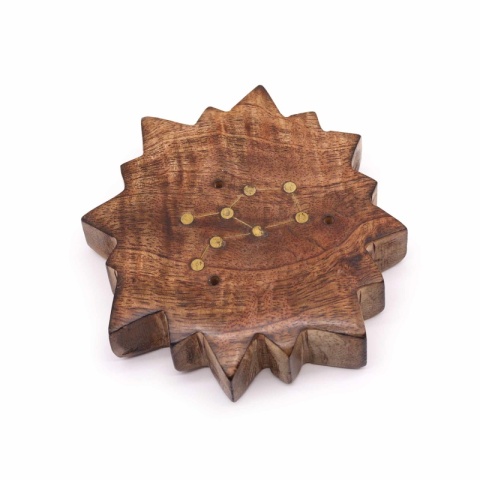 Panna - podstawka na kadzidełka z grawerem znaku zodiaku