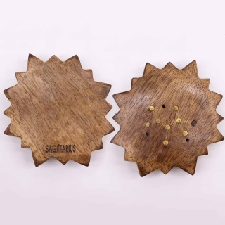 Strzelec - Grawerowana Podstawka ze Znakiem Zodiaku - Słońce