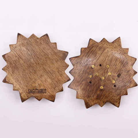 Strzelec - Grawerowana Podstawka ze Znakiem Zodiaku - Słońce