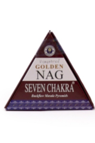 Kadzidełka Backflow Jumbo Golden Nag - 7 Czakr