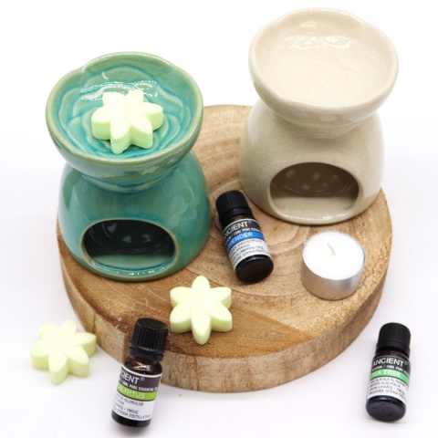 Kominek do aromaterapii z motywem drzewa życia