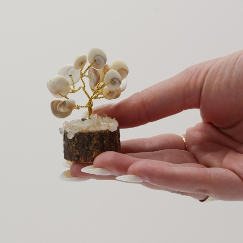 Małe Drzewko z Kamieniami Gomati Chakra (15 kamieni)