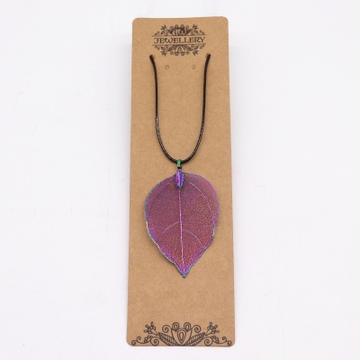 Naszyjnik Liść - Multikolorowy