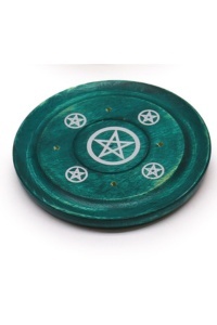 Okrągła Kolorowa Podstawka pod Kadzidełka - Pentagram