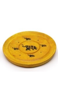 Okrągła Kolorowa Podstawka pod Kadzidełka - Słoń