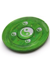 Okrągła Kolorowa Podstawka pod Kadzidełka - Yin & Yang