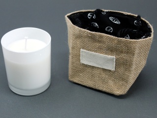 Średni Koszyk z Czarną Podszewką