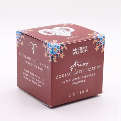 Baran - Zestaw 2 Musujących Krążków Zodiak z Horoskopem