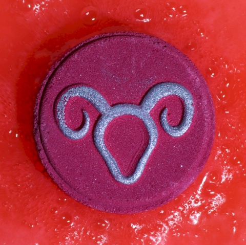 Baran - Zestaw 2 Musujących Krążków Zodiak z Horoskopem