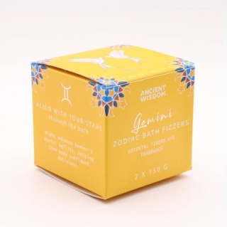 Bliźnięta - Zestaw 2 Musujących Krążków Zodiak z Horoskopem