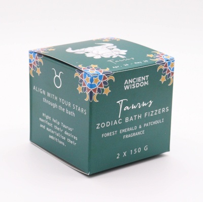 Byk - Zestaw 2 Musujących Krążków Zodiak z Horoskopem