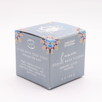 Rak - Zestaw 2 Musujących Krążków Zodiak z Horoskopem