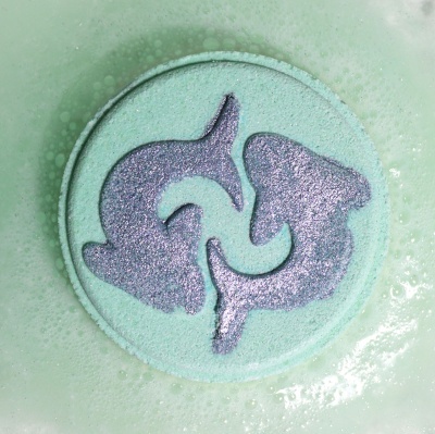 Ryby - Zestaw 2 Musujących Krążków Zodiak z Horoskopem