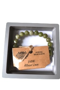 Bransoletka Jadeit w o zdobnej ramce