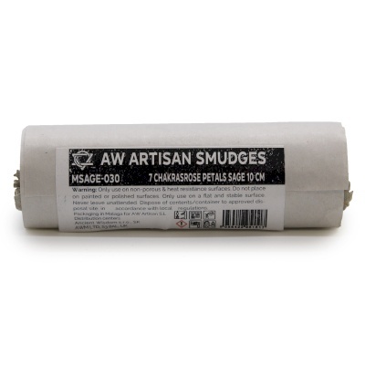 Kadzidło w Pęczku - 7 Czakr Szałwia i Płatki Róży 10 cm (Czakra)