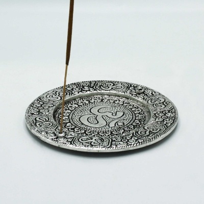 Podstawka pod Kadzidełka z Polerowanego Aluminium 11 cm - Om