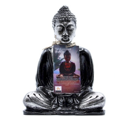 Statuetka Buddy - Czarny i Srebrny