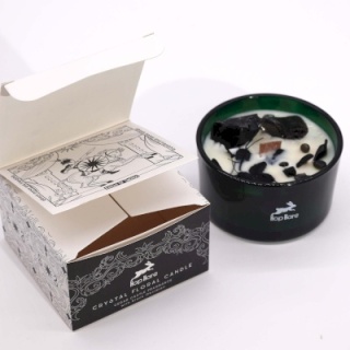 Świeca Hop Hare z Kamieniami i Kwiatami - Rycerz Mieczy