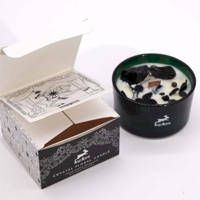 Świeca Hop Hare z Kamieniami i Kwiatami - Rycerz Mieczy