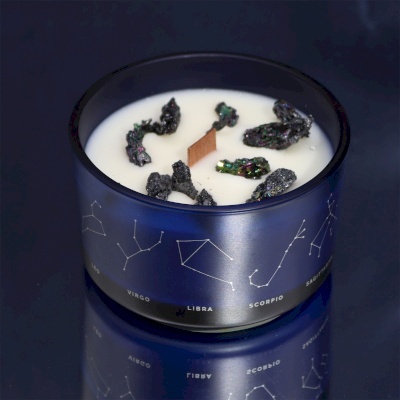 Świeca Zodiak z Bransoletką z Kamieni - Waga