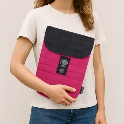 Wyściełane Etui na Laptopa - Różowe