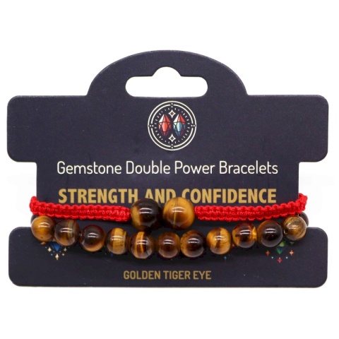 Bransoletki Strength & Confidence - Tygrysie Oko